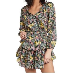 LOVESHACKFANCY dress size medium in black night sky glow